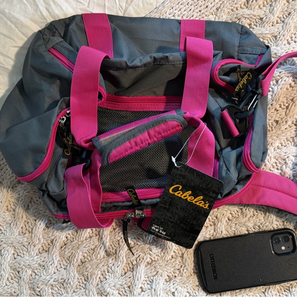 Cabela's Pink and Gray Day bag